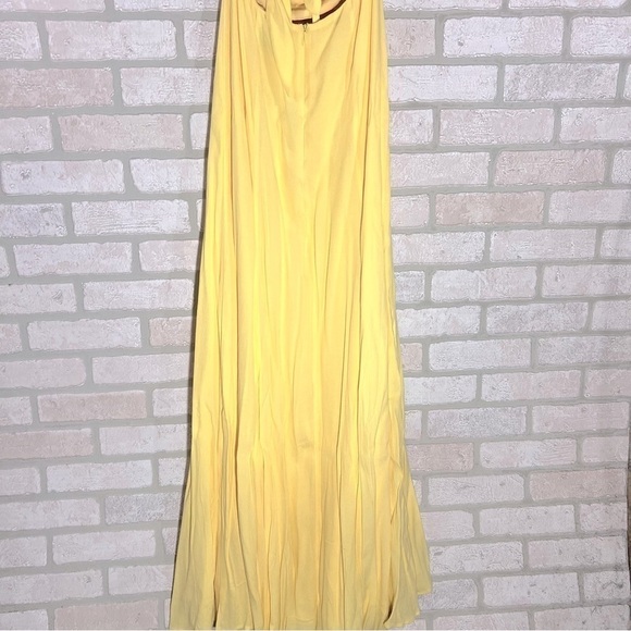 Privacy Please Levant Westerland Yellow Maxi Dress Size S - Picture 11 of 12